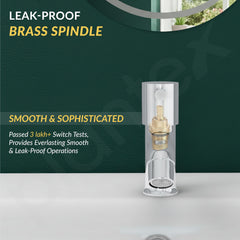 Plantex Brass Spindle Pillar Tap for Wash Basin with Water Saving Aerator/Tabletop Wash Basin tap/Bathroom Tap-(MKS-1273-Chrome)-3