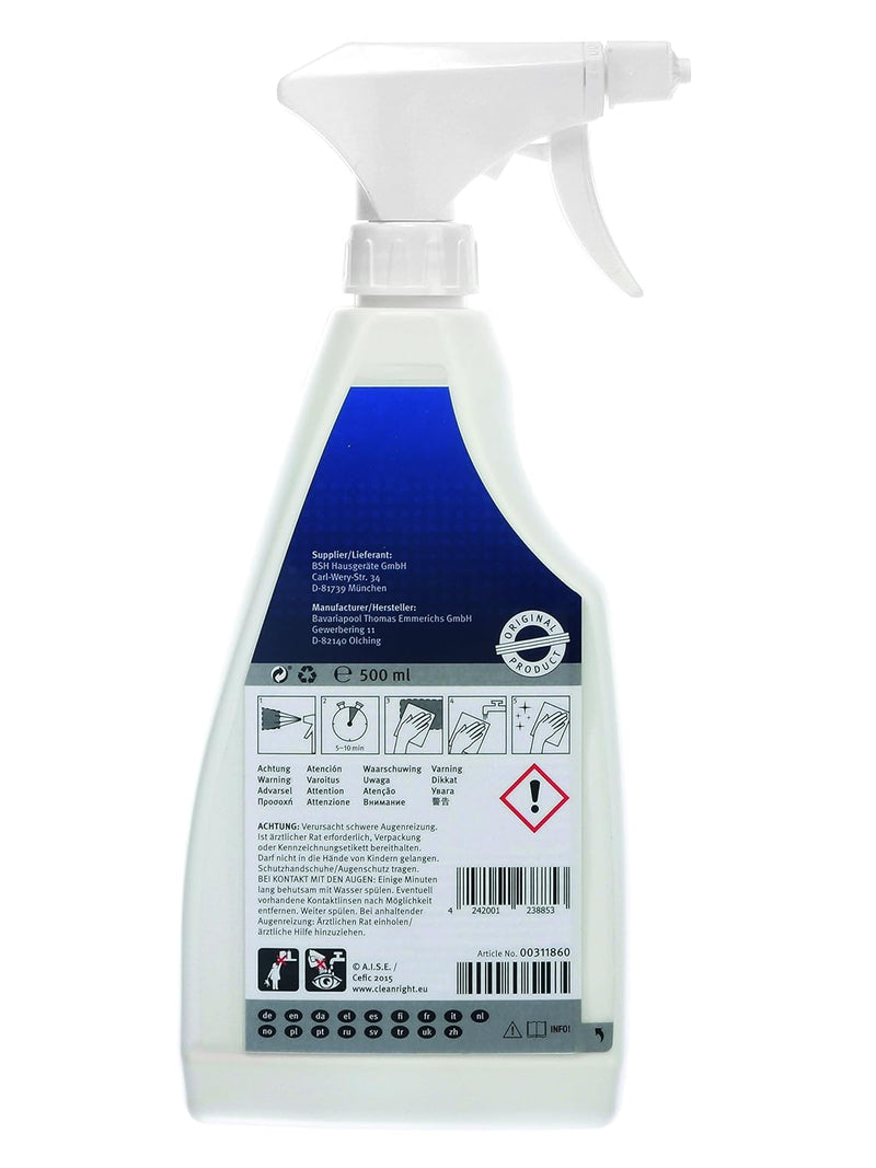 Bosch Siemens Cleaning Gel Spray for Oven