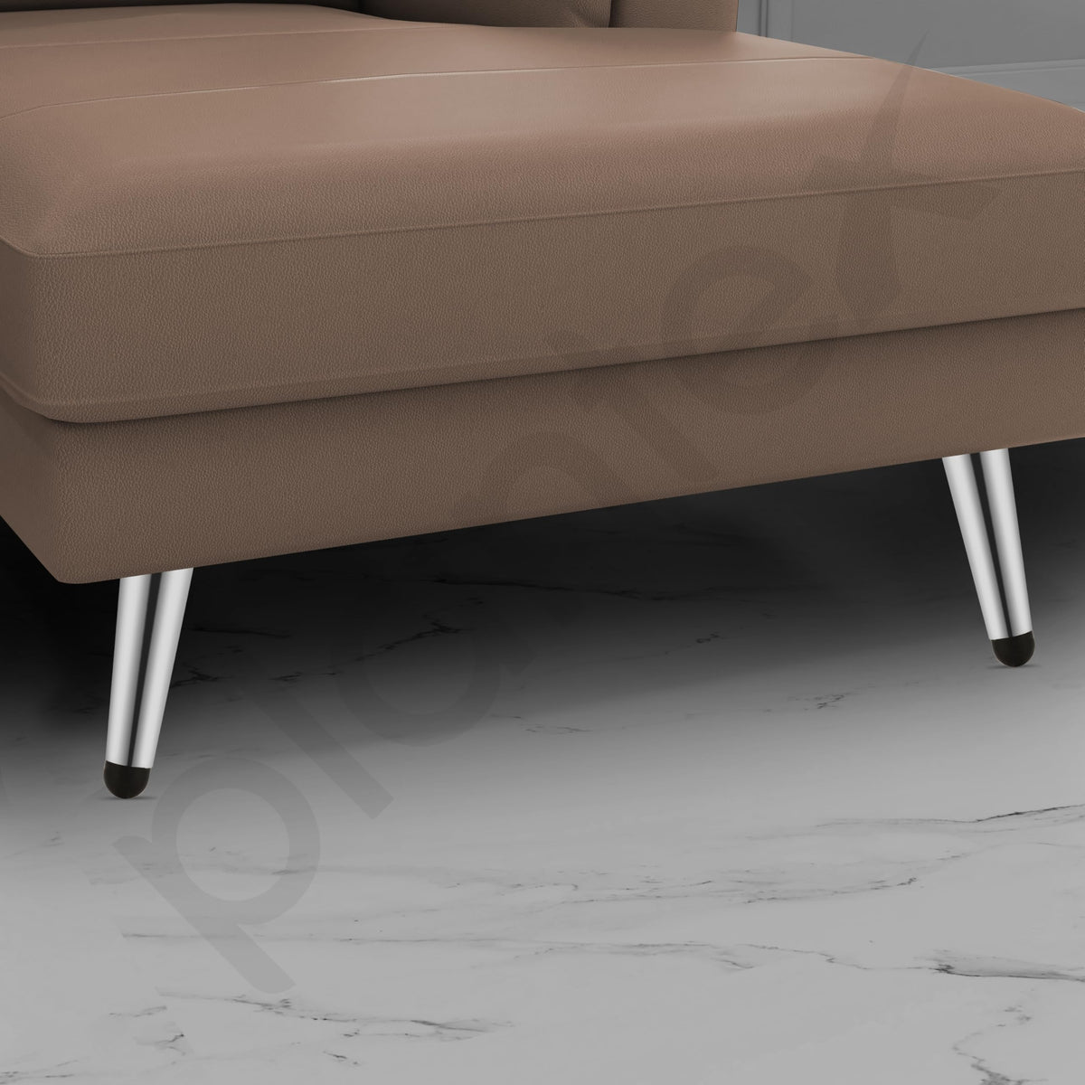 Plantex Heavy Duty Stainless Steel 4 inch Sofa Leg/Bed Furniture Leg Pair for Home/Furniture Sofa Legs for Table/Support Legs/Furniture Leg (Chrome Finish) Set of 4 Pcs (Model APS-DTS-54)