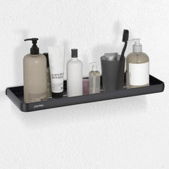 Plantex Shelf for Bathroom/Self Adhesive Wall Shelves/No Drill Bathroom Organizer/18x5 inch Shelf for Home/Office/Hotel - Pack of 1 (1502, Black)-3
