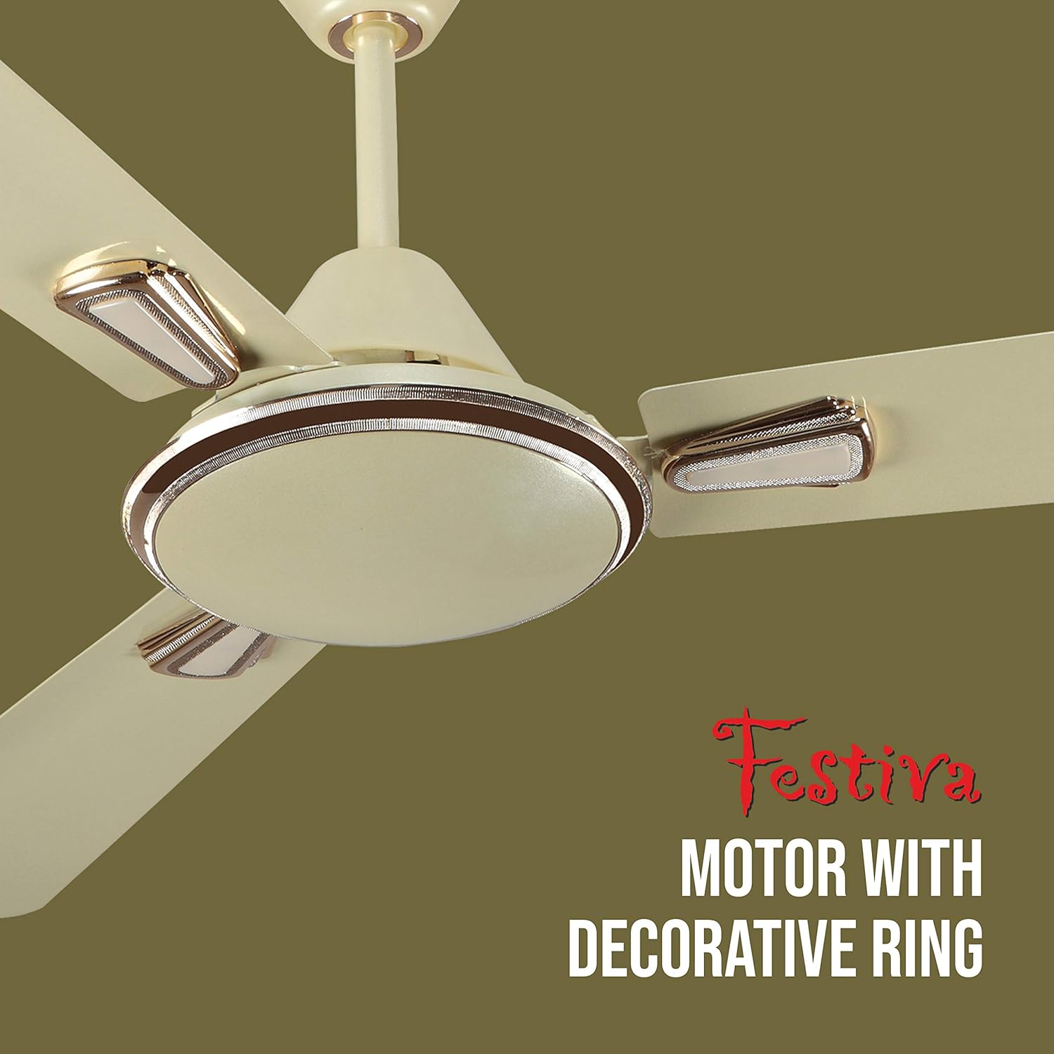 Havells Festiva 1200mm Dust Resistant Ceiling Fan (Pearl Ivory)