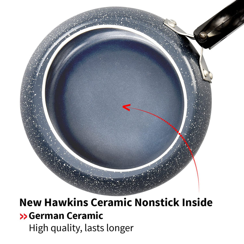 Hawkins 3 Litre Ceramic Nonstick Pressure Cooker, Induction Inner Lid Cooker, Blue (ICC30)