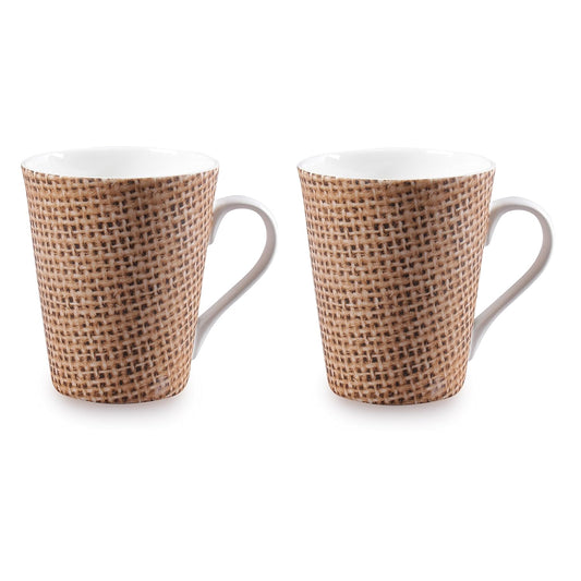 Clay Craft Milk Mug Zing Nature N403 Set of 2 Pieces, 350 ml