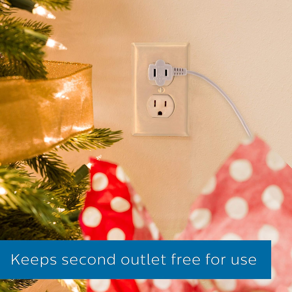 Philips Accessories, White, Philips Plug Foot Switch, 9 Ft Long Cable, One Polarized Outlet, On/Off Switch (SPS1036WF/37)