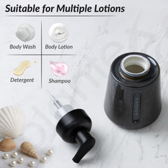 Plantex Ceramic Soap Dispenser for Washbasin/Hand Soap Dispenser/Soap Dispenser for Kitchen/Bathroom Accessories - Pack of 1 (Model APS-NZBA-430)-6