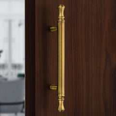 Plantex 14 inch Main Door Handle/Heavy Duty Door Handles for Main Door/Pull-Push Handle for Glass & Wooden Doors - Pack of 1 (Brass Antique) - 3 Years Warranty-1