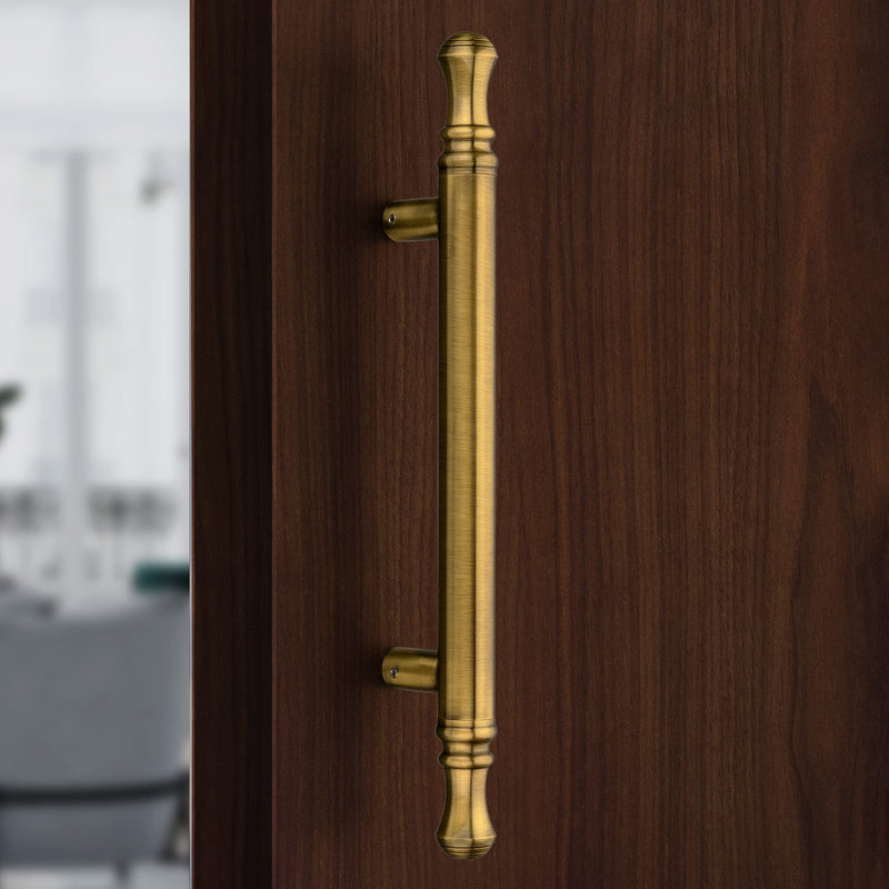 Plantex 14 inch Main Door Handle/Heavy Duty Door Handles for Main Door/Pull-Push Handle for Glass & Wooden Doors - Pack of 1 (Brass Antique) - 3 Years Warranty-1