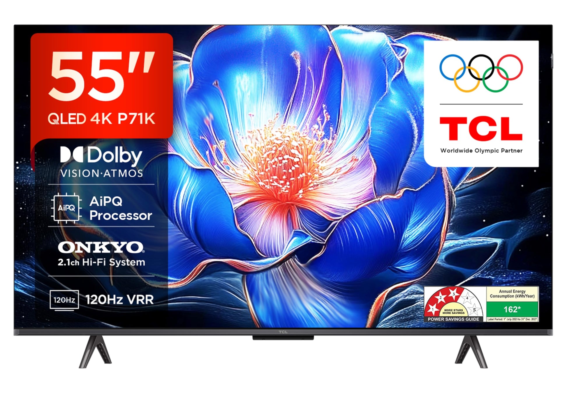 TCL 165 cm (65 inches) 4K Ultra HD Smart QLED Google TV 65P71K