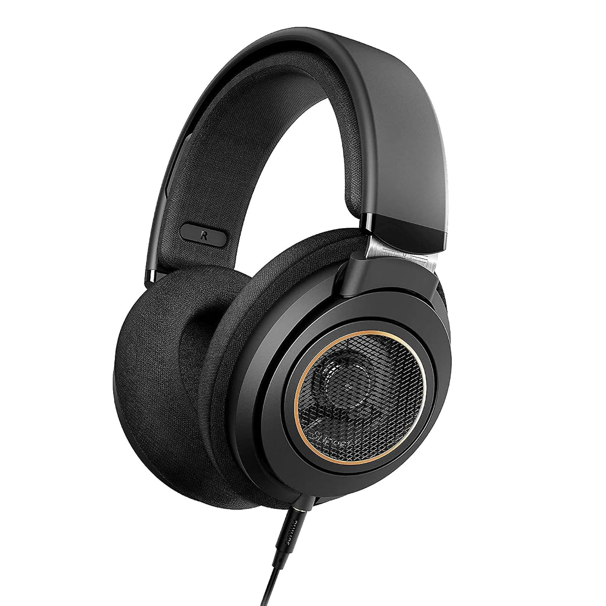 Philips Audio SHP9600 Wired Over Ear Headphones with Mic (Black) (SHP9600/00)