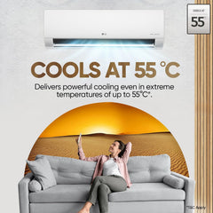 LG 1 Ton 4 Star DUAL Inverter Split AC (Copper, AI Convertible 6-in-1 with VIRAAT Mode, Faster Cooling & Energy Saving, 4 Way Swing, HD Filter with AntiVirus Protection, US-Q13JNYE, White)