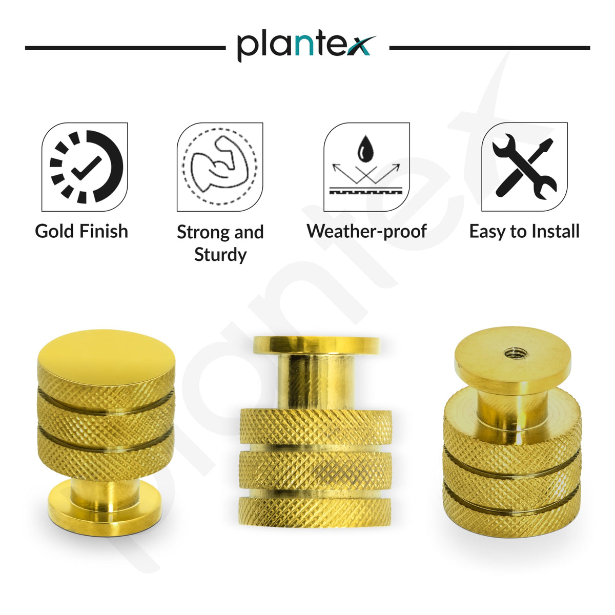 Plantex Knobs for Drawer/Drawer Knobs/Cabinet Knobs/Drawer knobs Handle/Pull-Push Knobs for Home/Office Drawers - Pack of 4 (Gold)-4