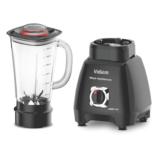 Vidiem Jumbo Juice 1000W Juicer Mixer Grinder  | 1 Multipurpose Jar | Juicer Blender for Smoothies, Ice Crushing, Fruit Juices, Nutri Blending | 1-Year Warranty