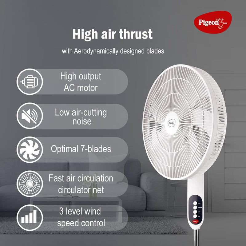 Pigeon Electric Fan Controller Fantastic Pedestal Fan For Home and Office-4