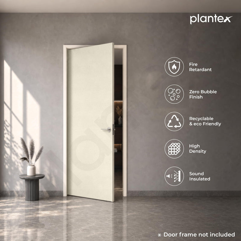 Plantex WPC Doors for Home (25 mm - Thickness)/Waterproof Bathroom Door/2.25x6.5 Feet Wooden Finished Door for Office/Balcony/Kitchen, Density-550 (27x78 inch)-2