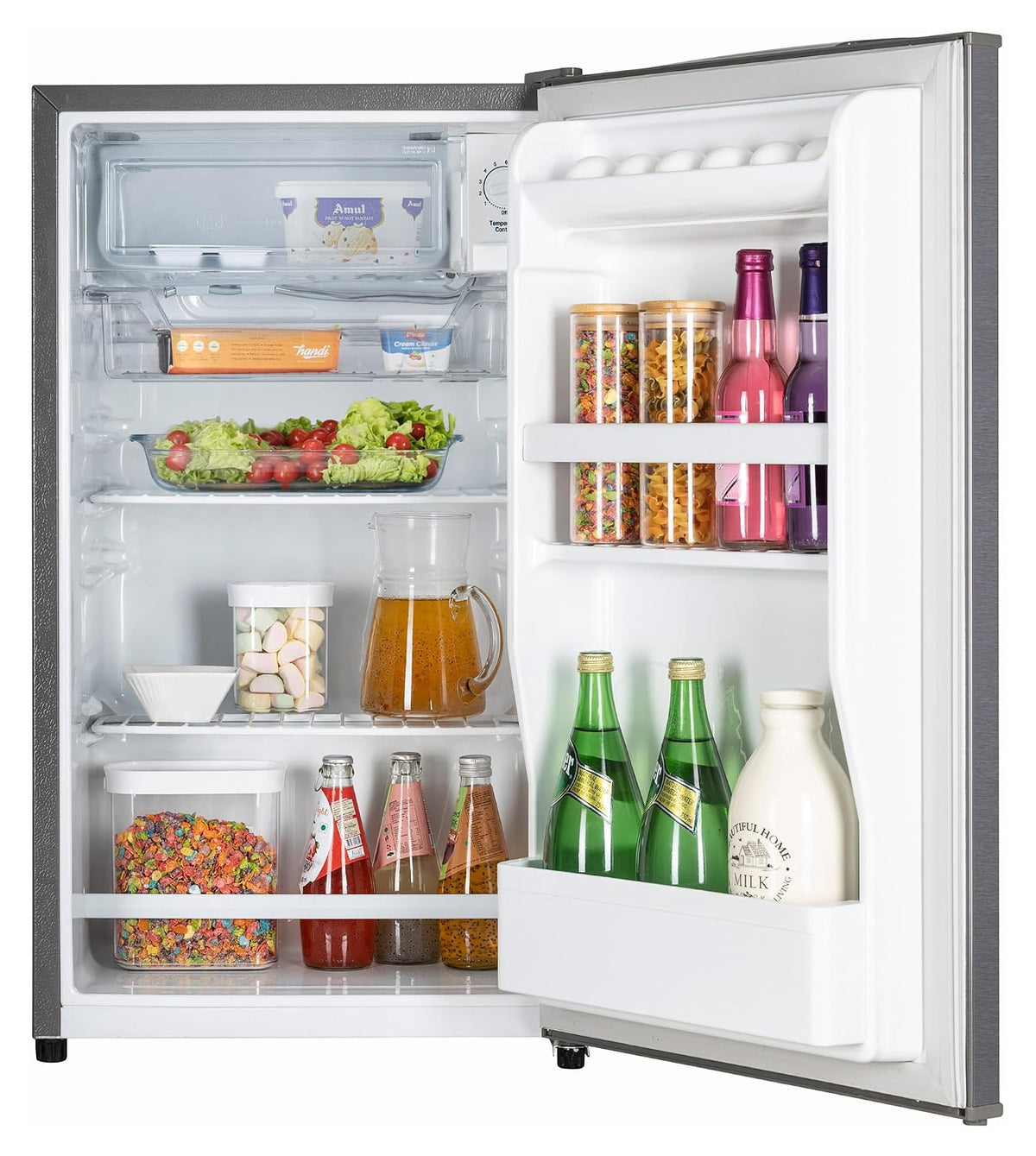 LG 90L, 1 Star, Direct Cool Single Door Mini Refrigerator with Door basket, Chiller Tray, Freezer Section - Compact Size - Ideal for Home, Office and (GLD0916VRDS)-4