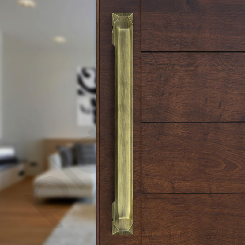 Plantex Door Handle/Main Door Handle/14 Inch Pull-Push Handle for Home & Office/3 Years Warranty Pack of 1 (SH-351, Brass Antique)-6