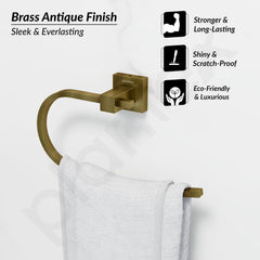 Plantex 304 Grade Stainless Steel Napkin Holder for Wash Basin/Hand Towel Holder for Kitchen/Napkin Hanger/Bathroom Accessories - Splash (Antique)-5