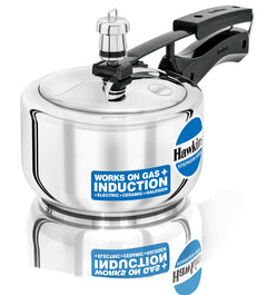 Hawkins Stainless Steel 8 litre Inner Lid Pressure Cooker with Induction Compatible