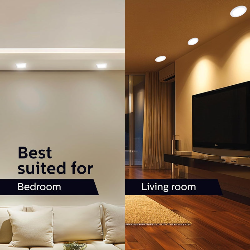 Philips Polycarbonate Astra Sleek 10-watt Square LED Downlighter