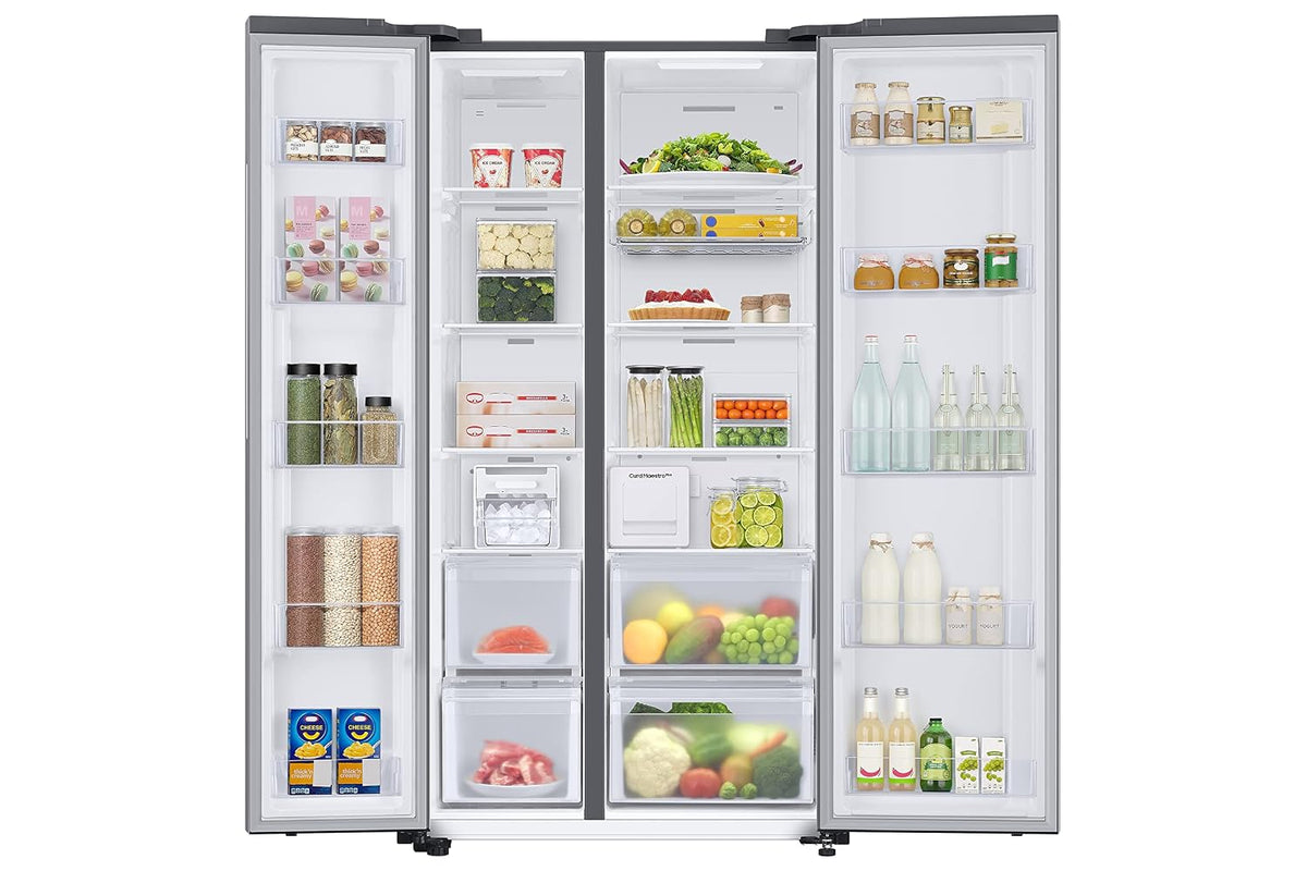 Samsung 644L Convertible 5-in-1 Side by Side with Wifi, SmartThings & AI (RS76CG8133SLHL, EZ Clean Steel)-6