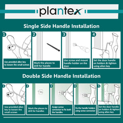 Plantex Oscar Heavy Duty Main Door Handle/17 inches Door Handle for Main Door/Pull Push Door Handle/3 Years Warranty Pack of 1 (308-Satin White Finish)-5