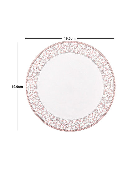 La Opala Glass Floral Dinner Set- Set of 33 Pcs, Pink