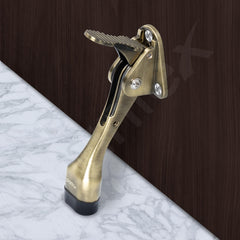 Plantex Premium 5 Inch Door Stopper/Door Stopper for Home Hydraulic/Kickdown Stop with One Touch Adjustable Height & Rubber Tip - Pack of 4 Door Stops (186 - Brass Antique)-5