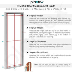 Plantex WPC Doors for Bathroom (30 mm - Thickness)/Waterproof Bathroom Door/2.5x6.75 Feet Wooden Finished Door for Home/Balcony/Office/Kitchen, Density-550 (30x81 inch,24 kg- Charcoal Oak)-2
