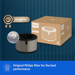 Philips FY4200/30 Genuine 4-Layer HEPA + Double Active Carbon Replacement Filter for Air Purifier AC4220