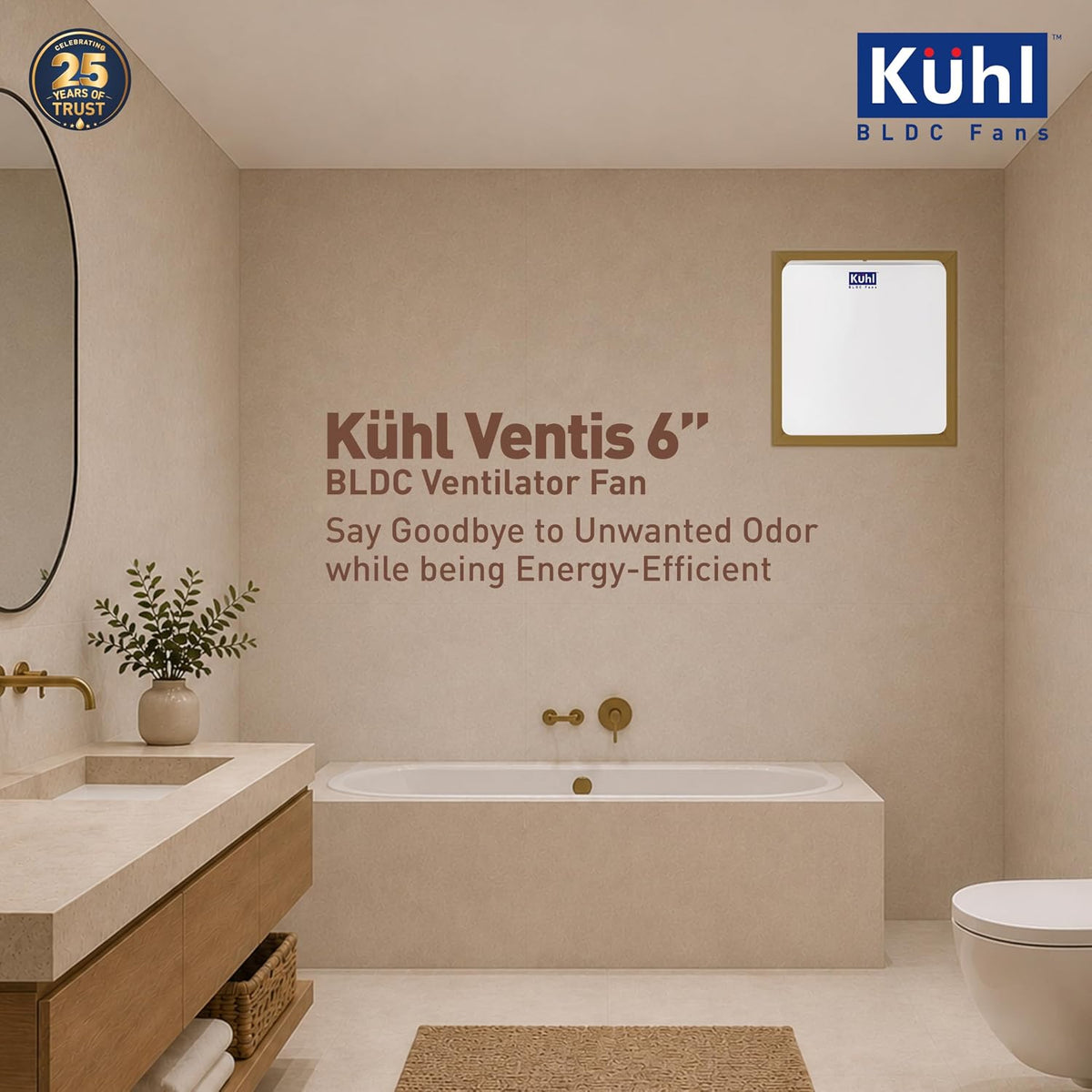 KUHL Ventis 6" BLDC Ventilation/Exhaust Fan-2