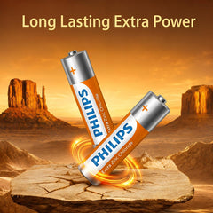 Philips R6L4B/94 AA Extra Zinc Chloride Battery (Pack of 4)