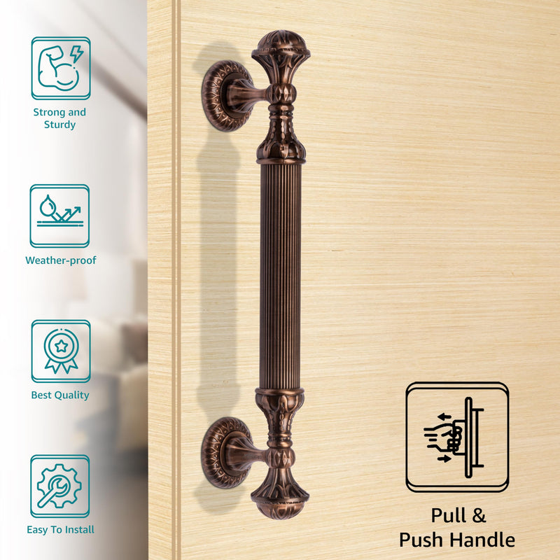 Plantex Heavy Duty Main Door Handle/Door Handle For Main Door/Main Door Handle 15-Inches/PPull Handle - Pack Of 1 (320-Copper Antique Finish) - 3 Years Warranty-2
