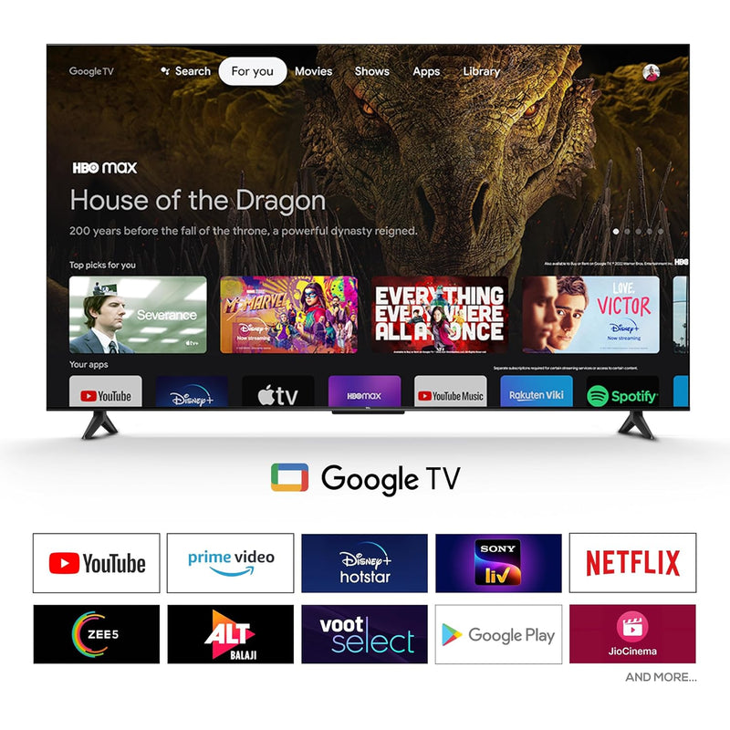 TCL 139 cm (55 inches) 4K Ultra HD Smart QLED Google TV 55T8C