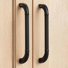Plantex Cabinet Handle/160mm Handle for Drawer/Wardrobe/Kitchen Handle/Pull-Push Handle for Home/Office - Pack of 2 (Black) (Model APS-PH-105)-1