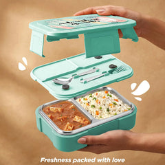 Bravo 2 Steel Thermoware Lunchbox (Milton)