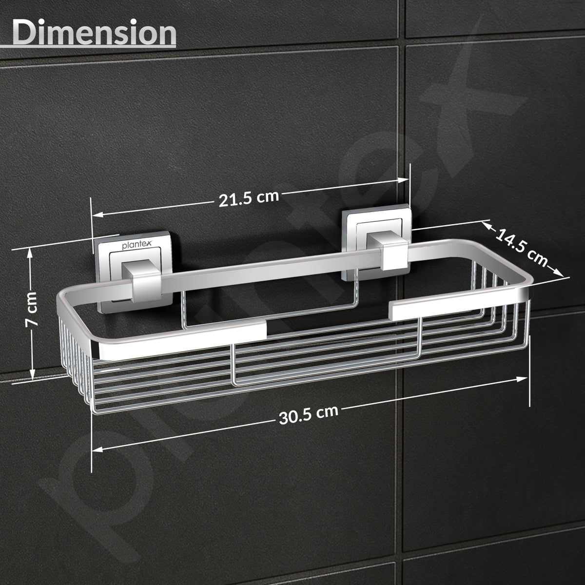 Plantex Bathroom Shelf for Wall/304 Grade Stainless Steel Multi-Purpose Shelf/Spice Rack for Kitchen/Wall Mount Storage Rack/Bathroom Accessories-Pack of 1 (2111, Chrome)-6