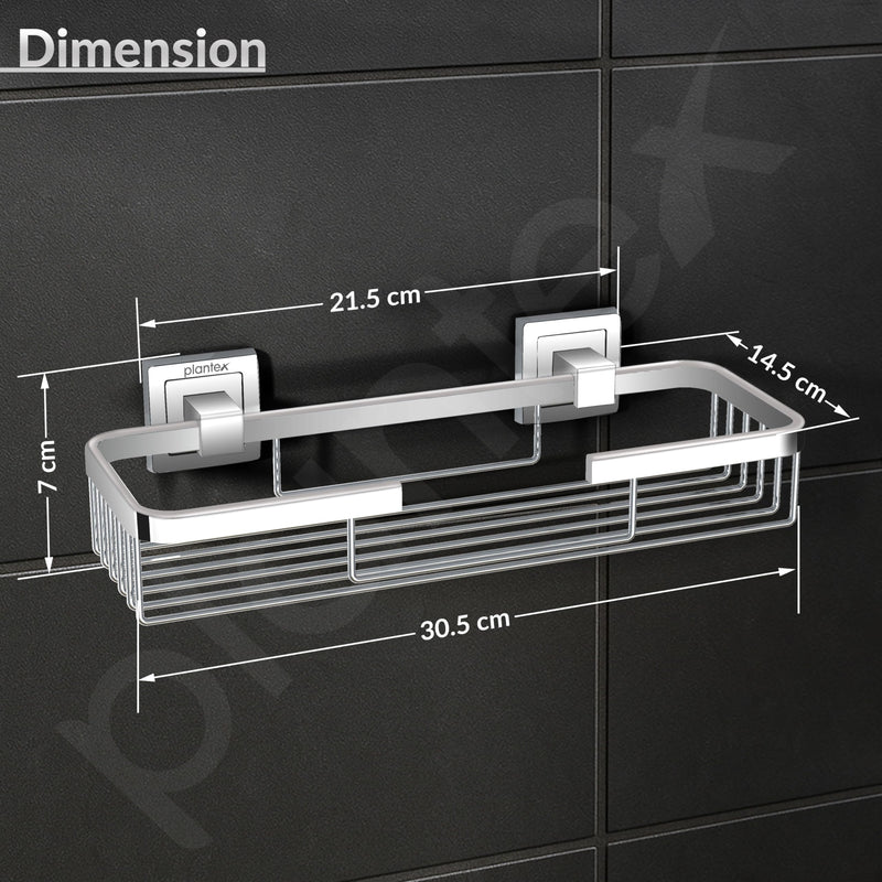 Plantex Bathroom Shelf for Wall/304 Grade Stainless Steel Multi-Purpose Shelf/Spice Rack for Kitchen/Wall Mount Storage Rack/Bathroom Accessories-Pack of 1 (2111, Chrome)-6