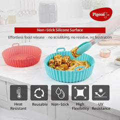 Pigeon 4.2L Digital Air Fryer, 1200W, 360° Rapid Air Circulation, 85% Less Oil, 8 Preset Menus, Non-Stick Basket, Touch 