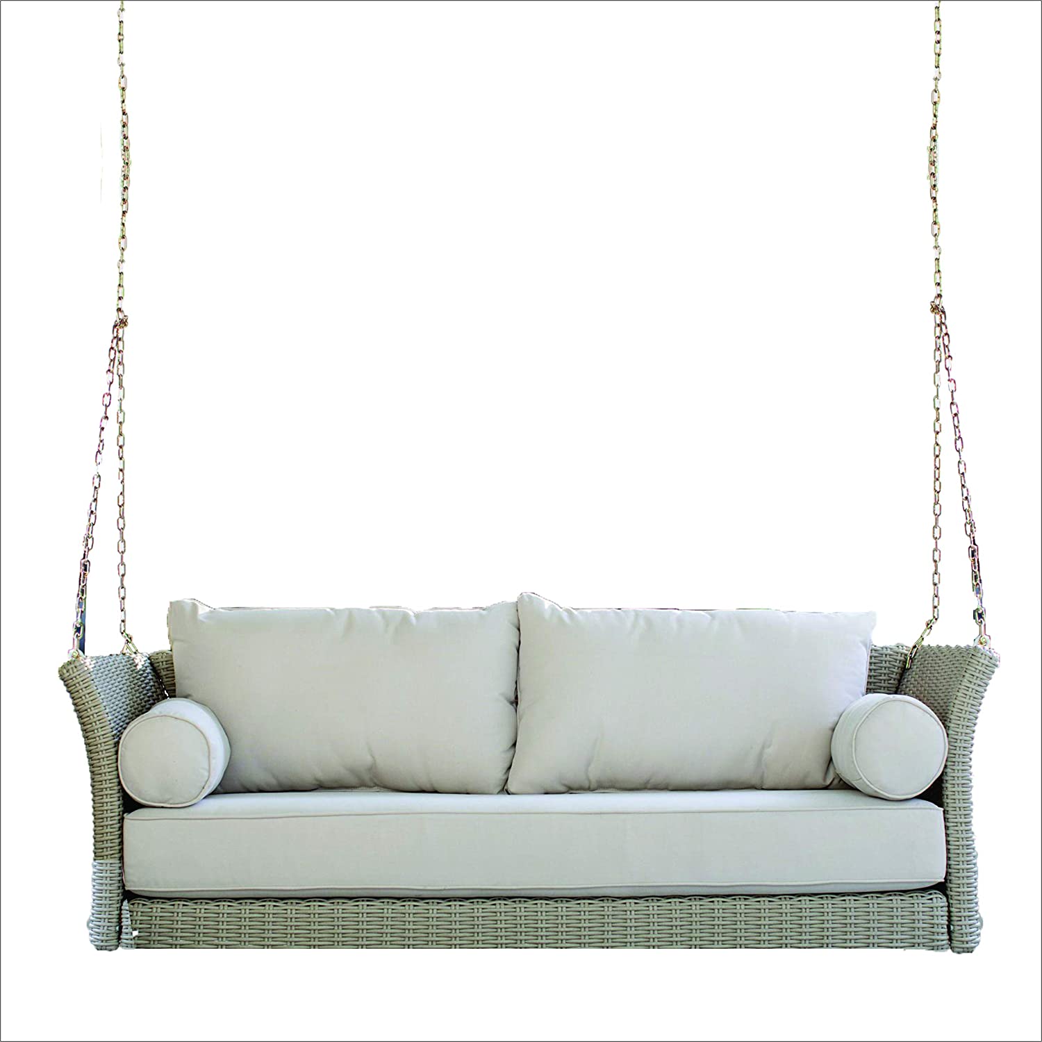 Fiorentini Double Seater Hanging Swing Without Stand For Balcony , Garden Swing (Beige)