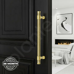 Plantex 12 Inch Main Door Handle/304 Grade Stainless Steel Handle for Door/Pull-Push Handle for Home/Office/3 Years Warranty Pack of 1 (APS-150, Brass Antique & PVD Gold)-5