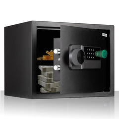 Plantex 38 Litre Digital Locker For Home/Safe Locker Box with Biometric/Touch Panel Display/Emergency Key Locks/Perfect Security Solution for Valuables/2 Years Warranty By Plantex - (Black)-2