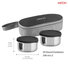 Plato Pack Small Flat Insulated Tiffin And Jacket (Milton)