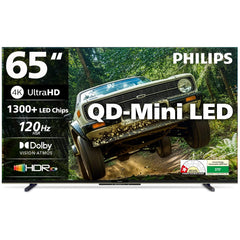 Philips 164 cm (65 inches) 4K Ultra HD QLED Smart QD-Mini LED Google TV 65MLED610/94