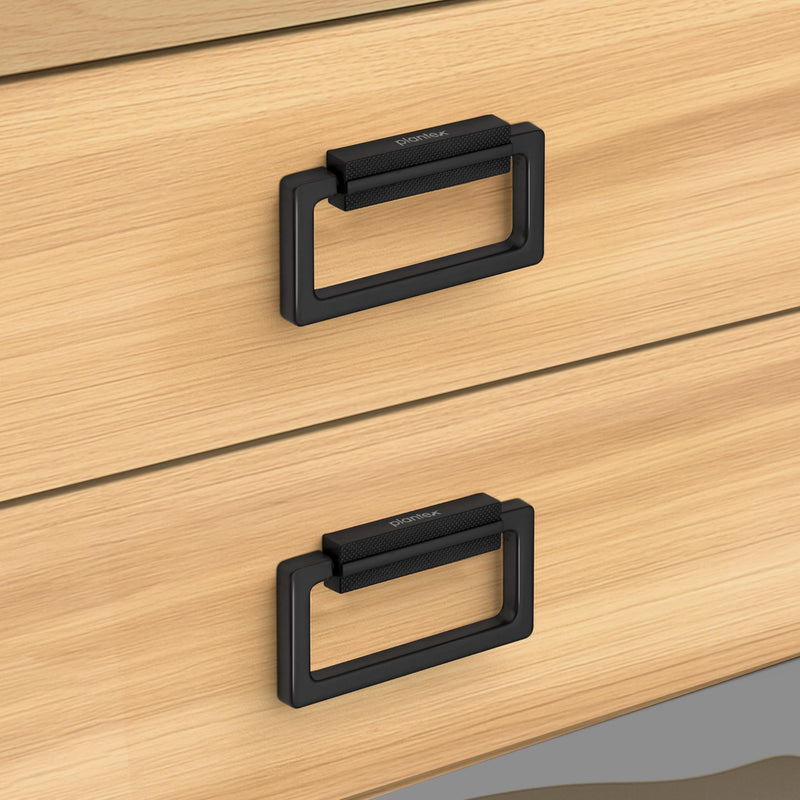 Plantex Rajwadi Drawer Kadi/Drawer Handle/Kadi for Drawers/Pull-Push Kadi for Home/Office Cabinet - Pack of 2 (SH-344, Z-Black)-2