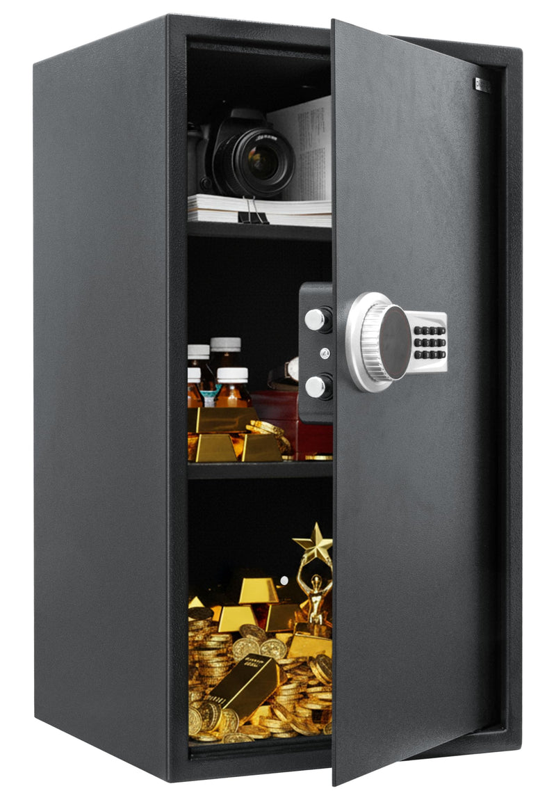 Plantex Digital Safe locker Box/106 litre Large Safe Locker for Home/Electronic Safety Locker with Master & User Dual Code Access with Emergency Key/Tijori Box/2 Years Warranty By Plantex (Grey)-2