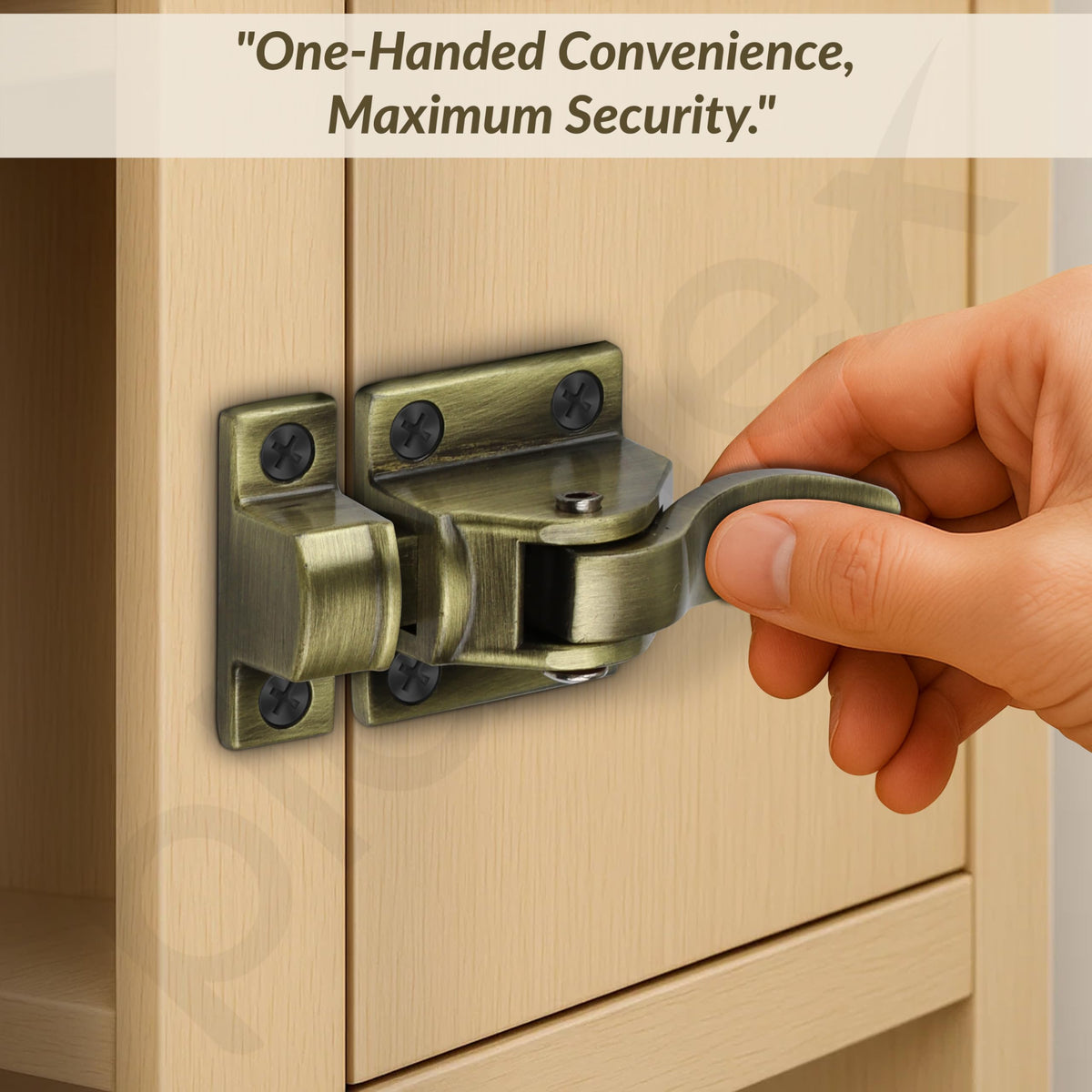 Plantex Cabinet Latch Heavy-Duty Hatch Case Bolt for Storage Units, Toolboxes, Kitchen Cabinets & Cupboards - Pack of 1 (Brass Antique)-4