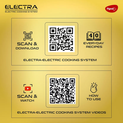Pigeon By Stovekraft Electra Smart 6 Litre Electric Pressure Cooker with Digital Display | 18 Indian Preset Menu | Automatic Rice Cooker | Delay Timer & More (Stainless Steel)