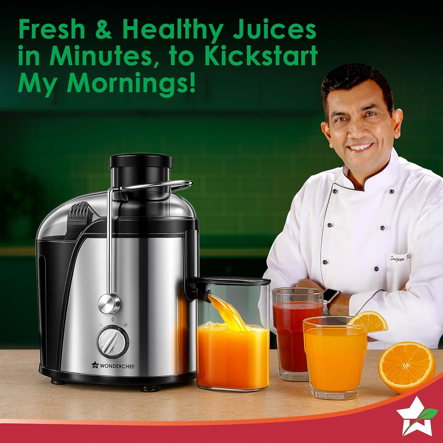 Wonderchef Venezia Centrifugal Juicer for Home | 500W | Fresh Fruit & Vegetable Juice in Seconds | Dual Speed Control | Pulp Separator for Easy Cleaning | Wide Feeding Mouth | 2-Year Warranty