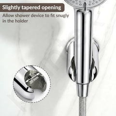 Plantex Hand Shower Holder for Bathroom/Adjustable Handheld Shower/Wand Holder/Wall Mount Bracket - Pack of 2 (Chrome)-3