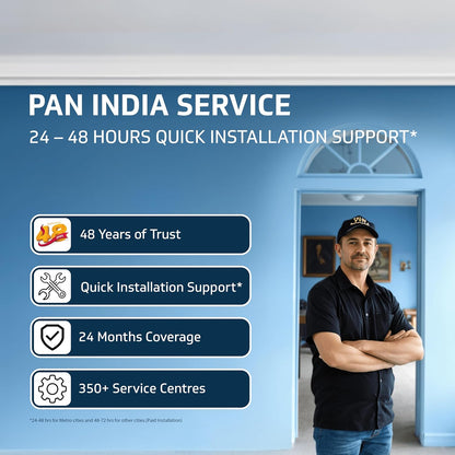 V-Guard Windle Deco BLDC Ceiling Fan for Home | BEE 5 Star Rating | Remote Control | 380 RPM | 1.2 meters | 2-Year Coverage | Admiral Blue